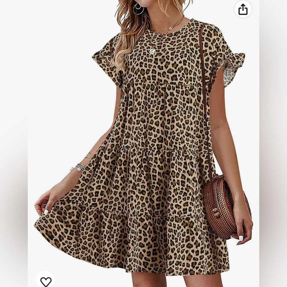 Cheetah Print Mini Dress